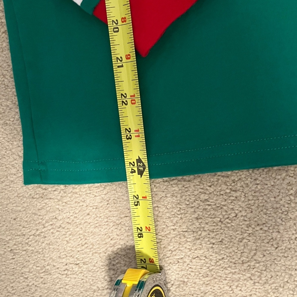 Green and White Striped Pajama Set small holiday Christmas - Picture 11 of 14